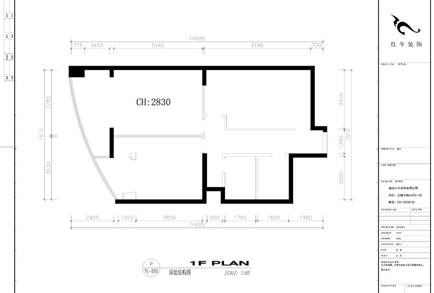 860x580_劉小勇_南京日月大廈1804_120㎡現(xiàn)代風格裝修_原始結(jié)構(gòu)圖