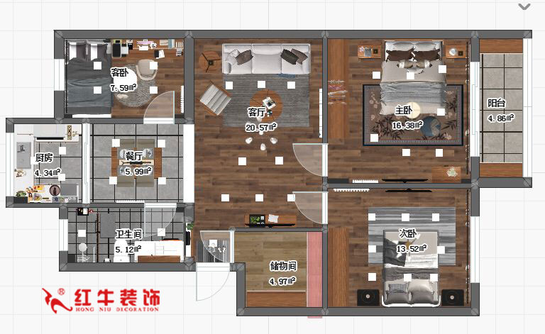 蔣琛_九條巷106㎡現(xiàn)代風(fēng)“養(yǎng)老房”裝修，給設(shè)計做減法！01+logo