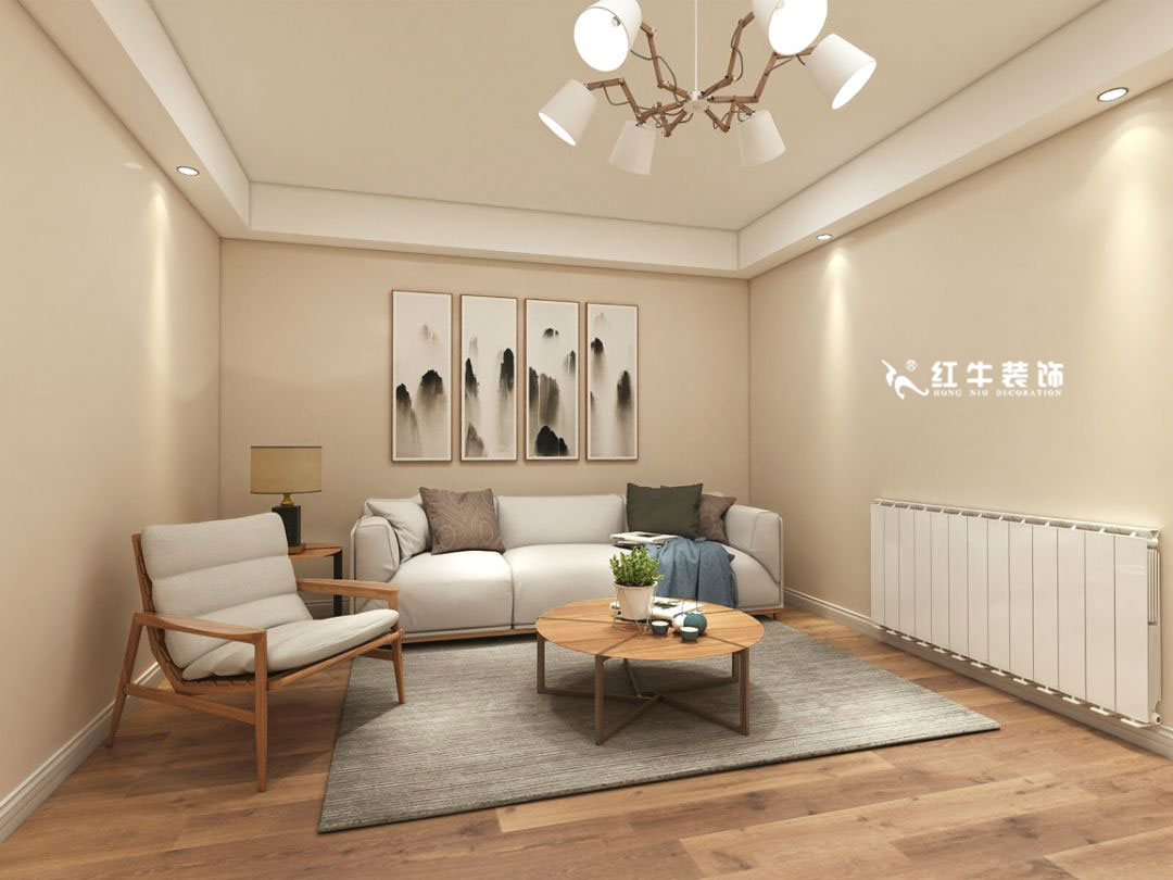 蔣琛_九條巷106㎡現(xiàn)代風(fēng)“養(yǎng)老房”裝修，給設(shè)計做減法！04客廳+logo