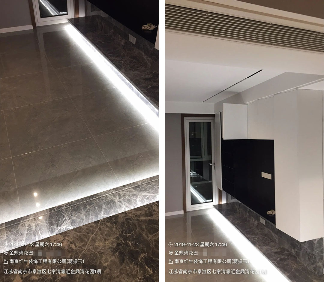余瑋_金鼎灣花園135㎡輕奢風(fēng)格--老房升級(jí)改造，前后對(duì)比大變樣！06客廳·改造后