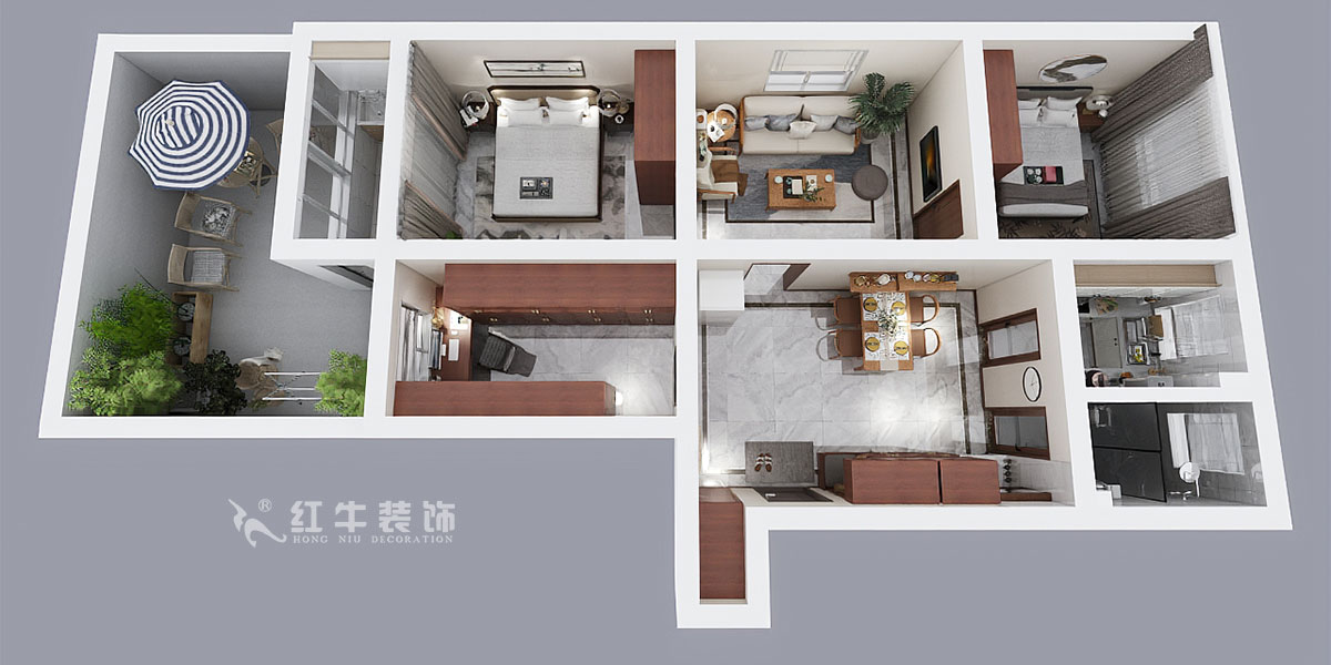 蔡成昊_花園路11號(hào)25-104-90㎡-現(xiàn)代簡約風(fēng)格_3室2廳1衛(wèi)（老房裝修）_定制家￥128966_全包12