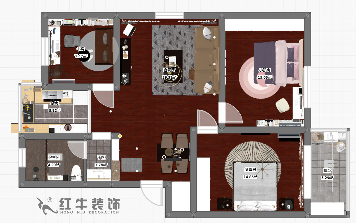 顧娟_怡居園5-19-302-102㎡-現(xiàn)代風(fēng)格_3室2廳1衛(wèi)（老房裝修）_定制家￥130000_全包13萬00_03彩平圖