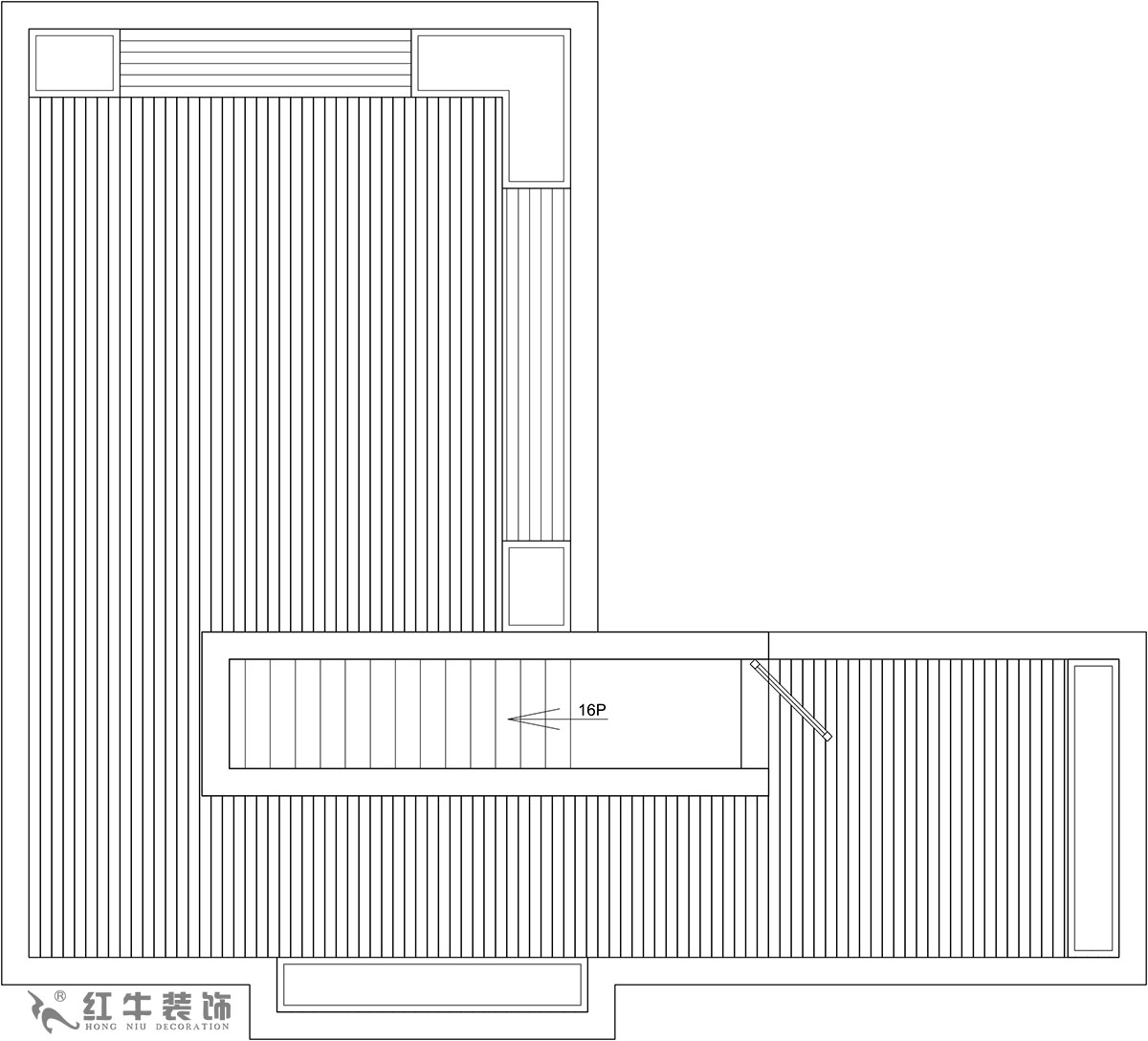 【實景案例】余瑋_棲園-200㎡-輕奢風(fēng)格_4室3廳3衛(wèi)（新房裝修）_全包35萬00_06頂樓則是全敞開式露臺，提供很大的綠植場地。