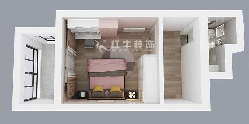 陶陽_金陵名人居1-8號(hào)-602-120㎡-現(xiàn)代簡約風(fēng)格_3室2廳2衛(wèi)（二手房裝修）_定制家￥129560_全包13萬00_08鳥瞰圖二樓