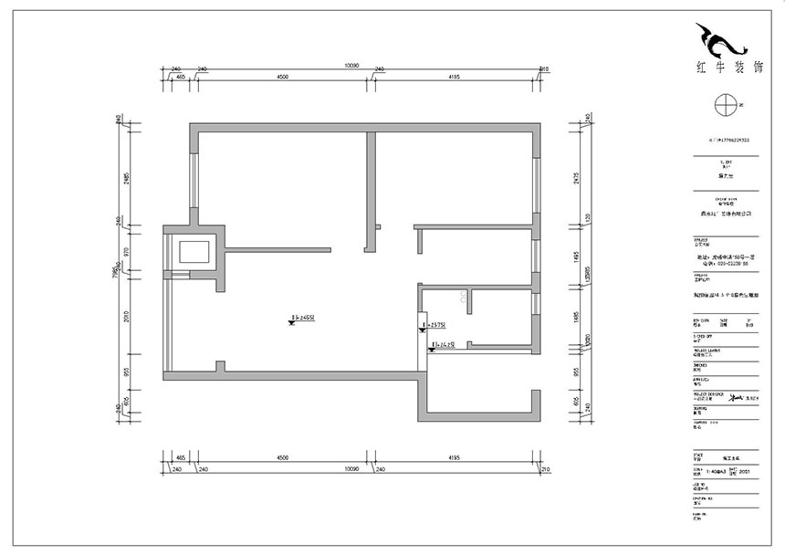 朱明琪_紫楊佳園24-3-910-87㎡-現(xiàn)代簡約風(fēng)格_2室2廳1衛(wèi)(新房裝修)_成品家¥120000_全包10萬00_01原始結(jié)構(gòu)圖