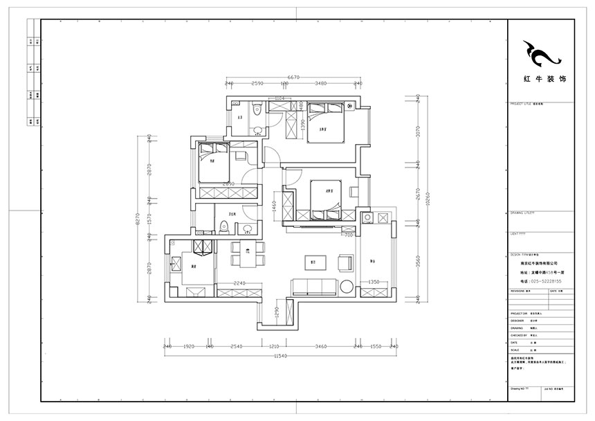 陸利民｜印悅府6-2201-110㎡-現代風格｜3室2廳2衛(wèi)｜新房裝修｜成品家￥157000｜全包15