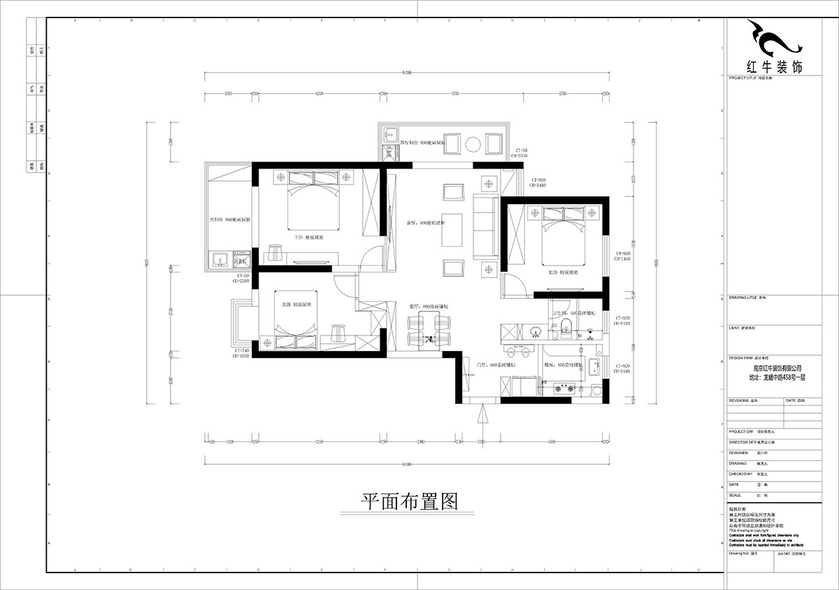 孟憲濤｜七彩星城2-2406-120㎡-簡(jiǎn)約風(fēng)格｜3室1廳1衛(wèi)｜老房裝修｜定制家￥160000｜全包16萬(wàn)｜00_02平面布置圖
