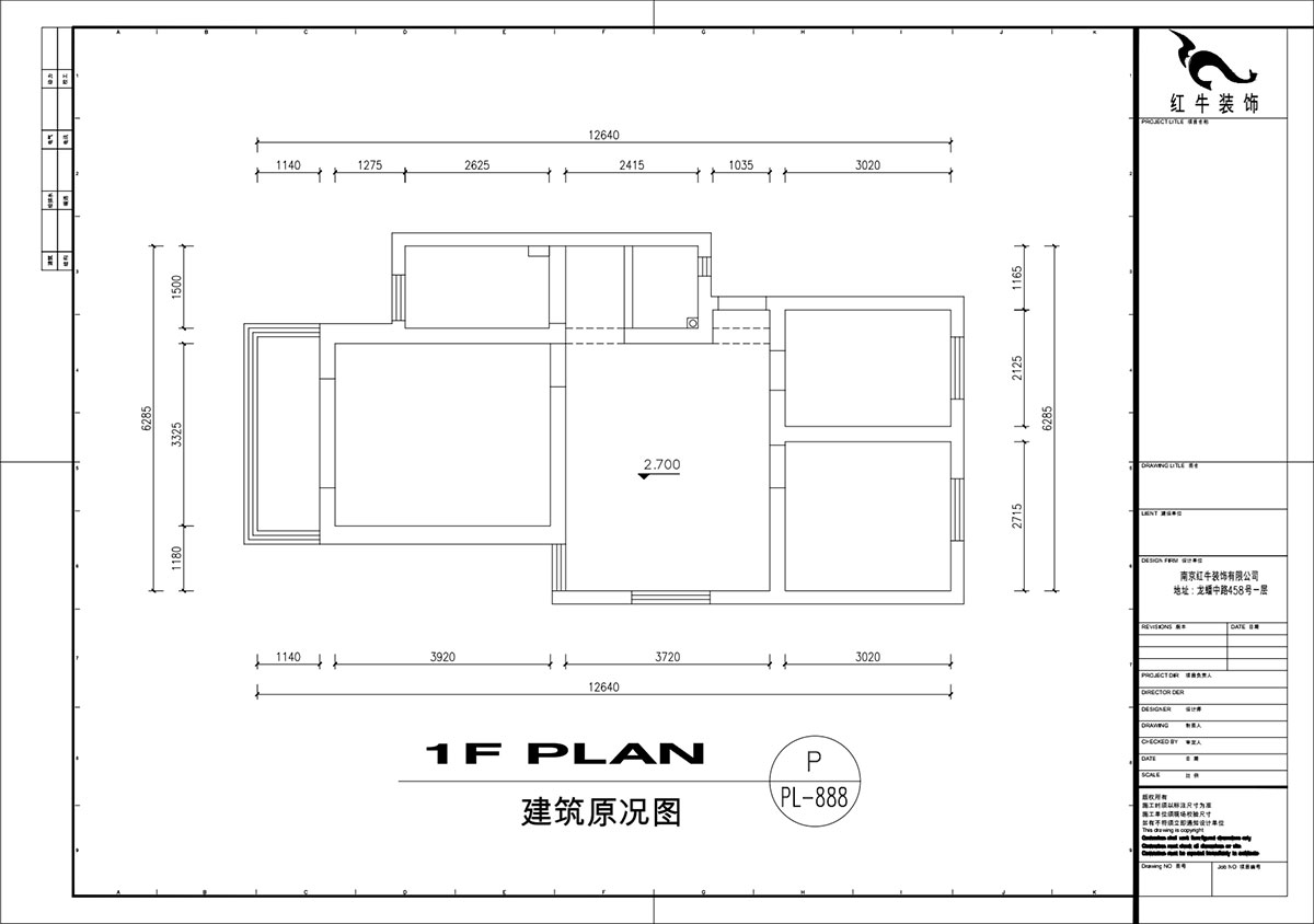 劉萍萍｜秦虹小區(qū)鶯虹苑12-56-701-78㎡-簡歐風(fēng)格｜3室2廳1衛(wèi)｜老房裝修｜定制家｜全包12萬｜00_01建筑原況圖