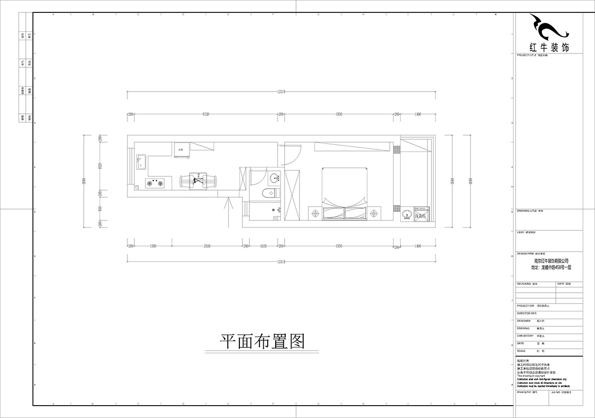 孟憲濤｜殷高巷55-301-50㎡-現(xiàn)代簡約風(fēng)格｜1室1廳1衛(wèi)｜老房裝修｜定制家｜全包8萬｜00_02平面布置圖