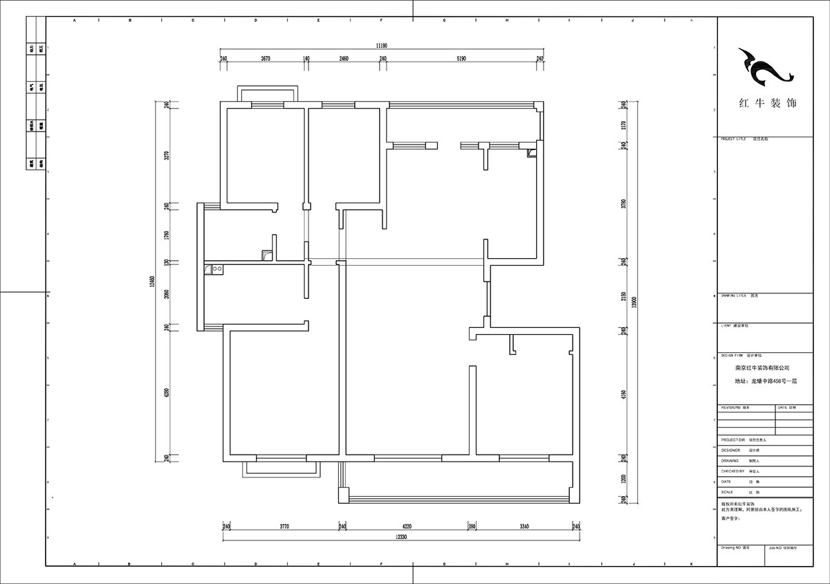 陸利民｜羊山湖14-502-160㎡+閣樓-現(xiàn)代風(fēng)格｜4室2廳2衛(wèi)｜新房裝修｜定制家｜全包31萬(wàn)｜00_01原始結(jié)構(gòu)圖