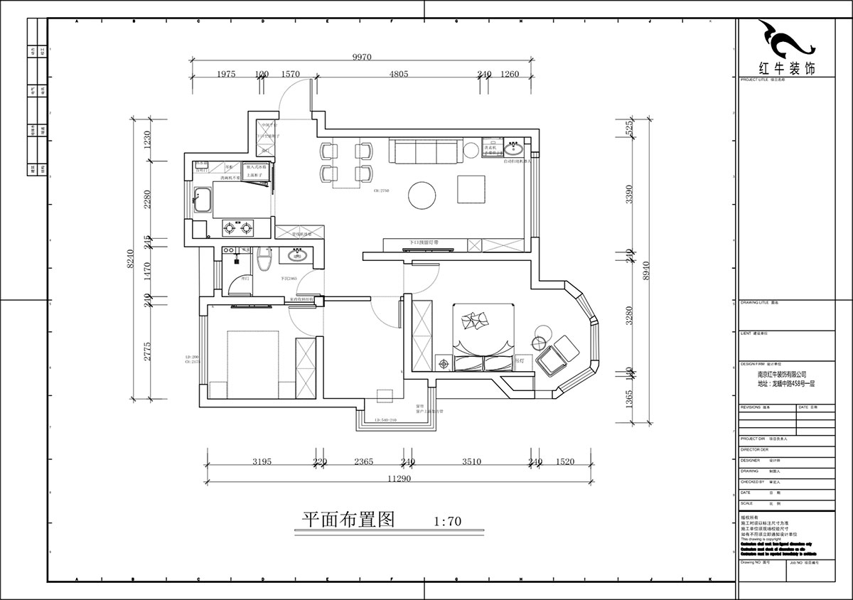蔣?。心鲜兰o(jì)雅苑二期4-504-93㎡-現(xiàn)代簡約風(fēng)格｜3室1廳1衛(wèi)｜毛坯房裝修｜定制家｜全包12萬｜00_02平面布置圖