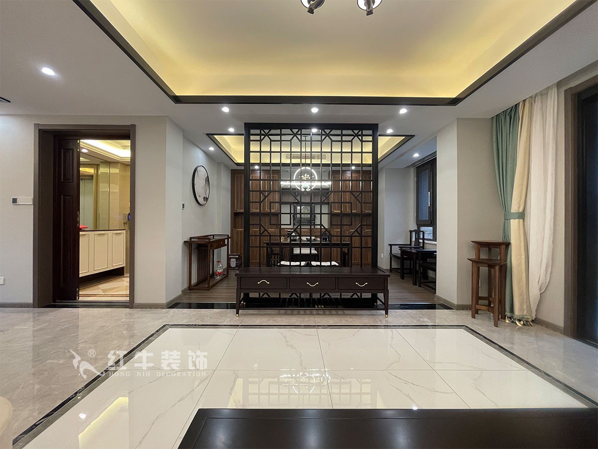 實景案例｜南京明發(fā)香山郡140㎡新中式風(fēng)格裝修，東方美學(xué)拿捏