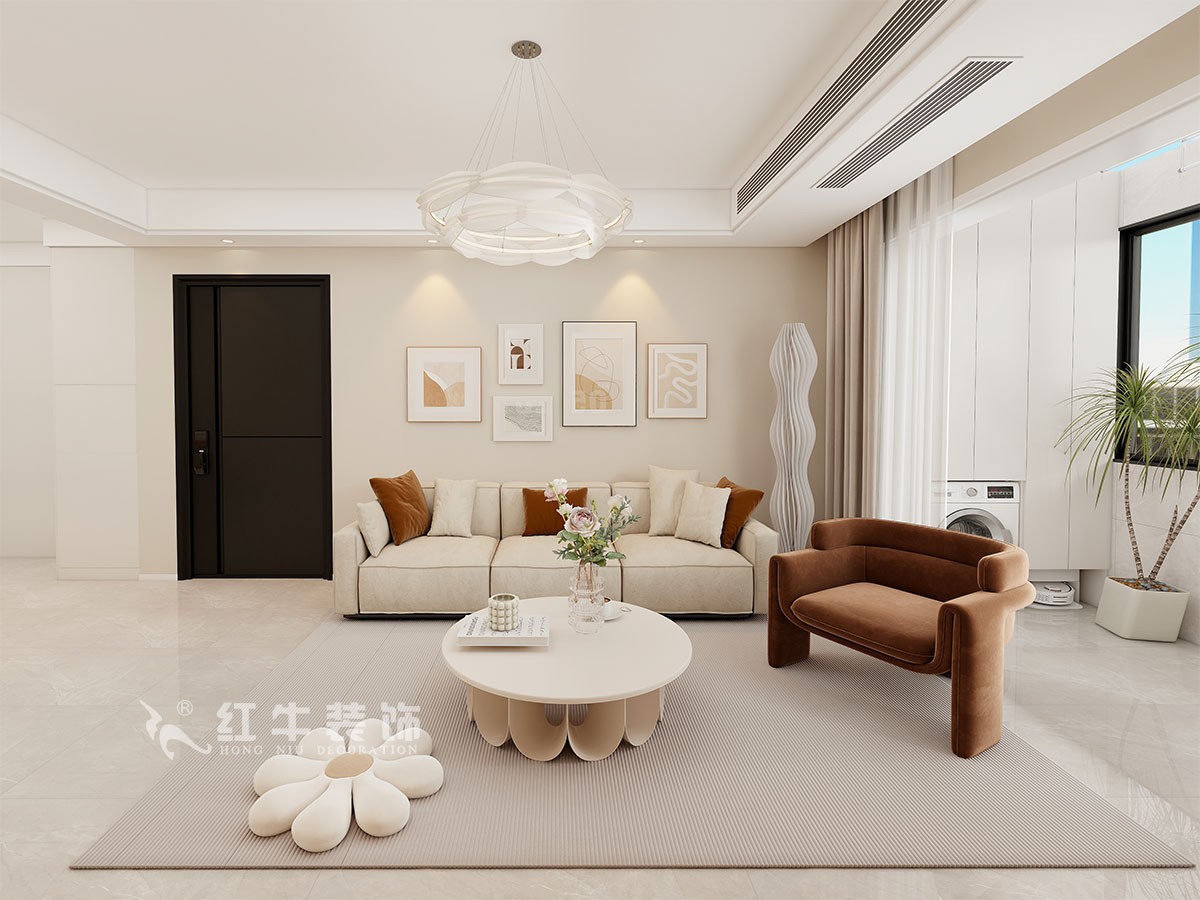 現(xiàn)代奶油風(fēng)裝修，目光所及皆是溫柔與美好