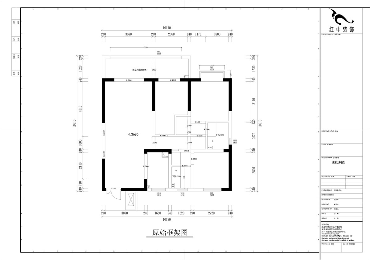 孟憲濤｜金浦御龍灣-I區(qū)3-1-204-120㎡-簡約風格｜3室2廳2衛(wèi)｜新房裝修｜定制家｜全包16萬｜00_01原始框架圖